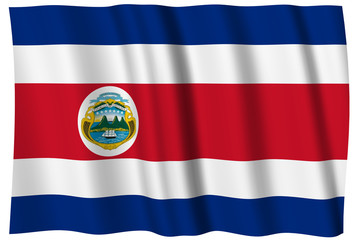 Obraz premium Costa Rica Bandiera