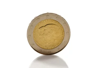 Fotobehang two euro coin from holland © Chris Willemsen 