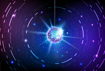 Disco ball background