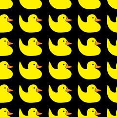 yellow duck pattern eps10