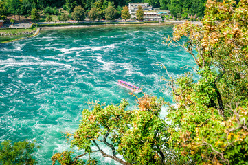 Riverboat on the Rheinfall