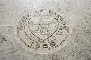 Seal of Oregon in Fort Bonifacio, Manila, Philippines