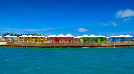 Fototapeta premium Bermuda colorful houses