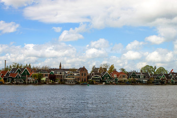 Old traditional houses at Zaanse Schans, Netherlands