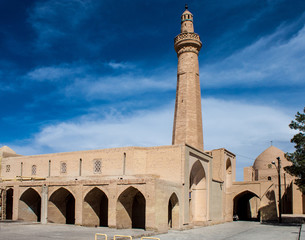 Jameh Mosque in desert town Naein in Iran