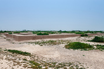 Ruins of ancient Achaemenid palace in Sush (Susa), Iran