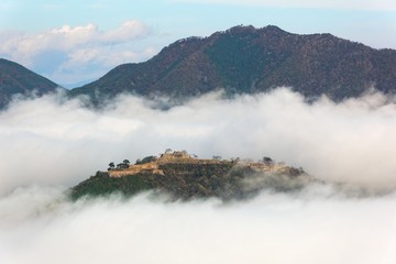 Fototapeta premium 雲海に浮かぶ竹田城跡