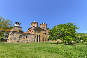 Fototapeta na wymiar Ancient monastery and church complex Lesnovo, Macedonia