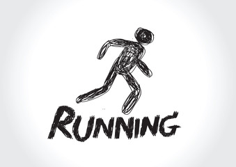 Running idea in Vector Illustration