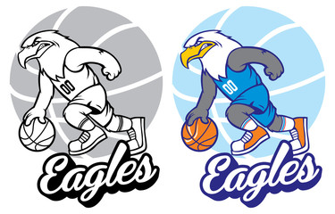 Fototapeta premium eagle basketball mascot