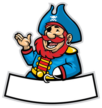 cartoon of pirate captain