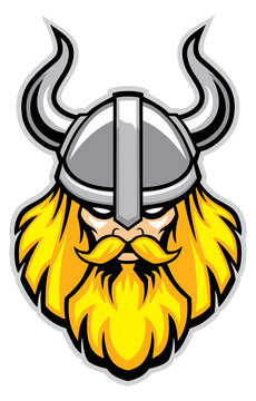 viking warrior head mascot