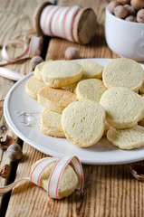 Walnut cookies on a plate