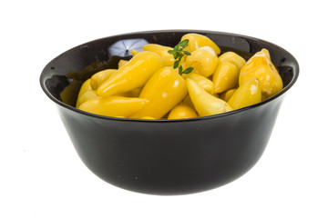 Marinated yellow pepper