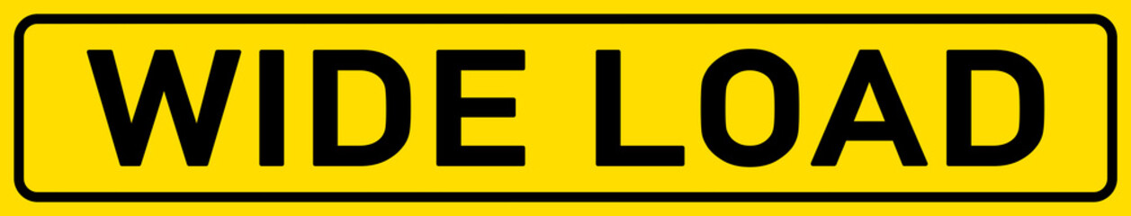 Fototapeta premium English Signs E300 - Wide Load