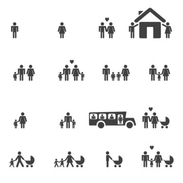 People Family Pictogram.