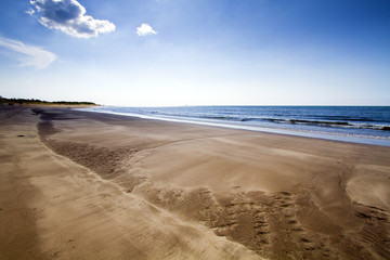 sand beach by sea