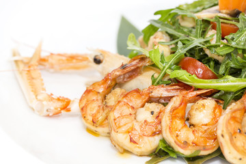 salad of shrimp and crawfish
