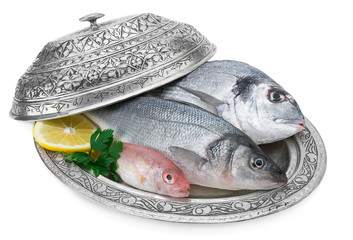 Seafood in Authentic Restaurant Cloche