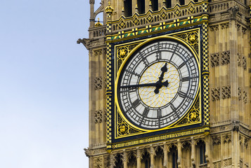 Fototapeta na wymiar Big Ben, Houses of Parliament London gothic architecture