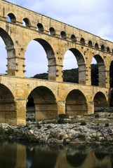 Fototapeta premium Roman aqueduct at Pont du Gard, France