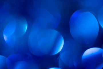 beautiful blue Christmas bokeh. background