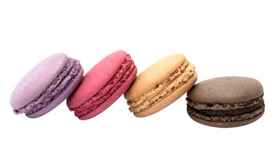 Macaron isolated on the white background