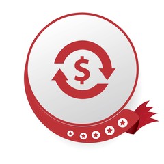 Exchange money symbol,vector