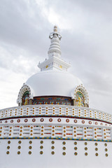 Close view of Shanti Stupa