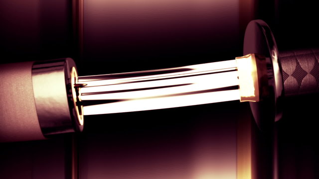 Samurai Katana 3D artwork animation
