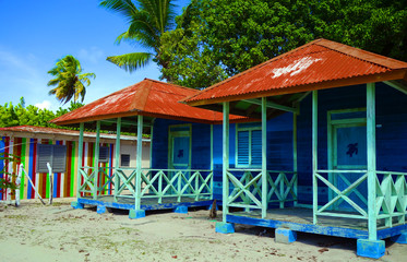 Maisons colorées des Caraïbes