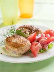 fish or meat  rissole