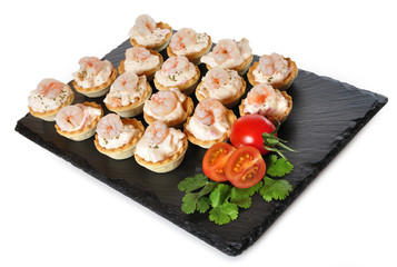Plato de canapés.
