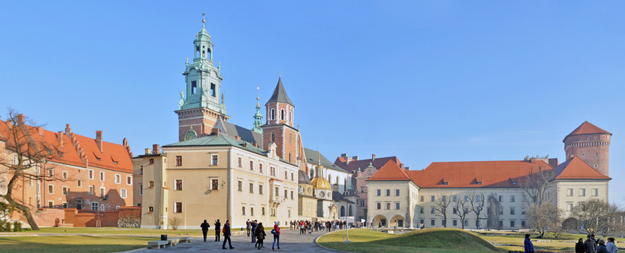 Fototapeta Wawel Royal Castle -Stitched Panorama