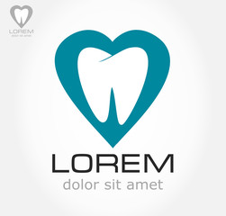 tooth symbol. vector illustration.