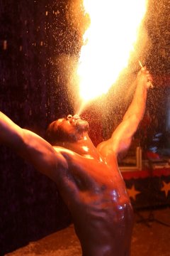 Fire Eater At The Circus