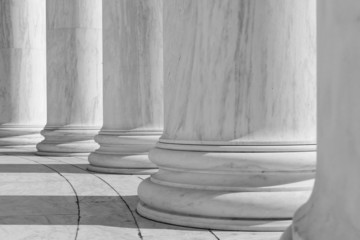 Black and White Pillars