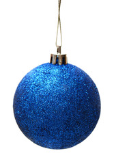 Blue christmas ball