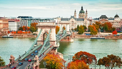 Keuken foto achterwand Boedapest Boedapest in de herfst