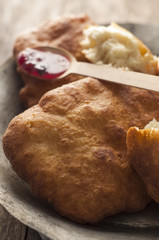 Batter fried in deep oil