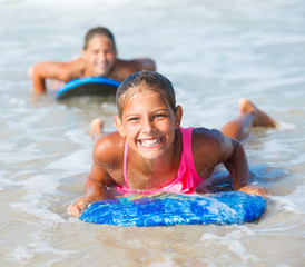 Summer vacation - surfer girl.