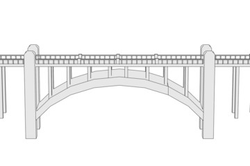 cartoon image of bridge (architecture element)