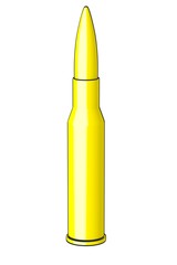 cartoon image of gun bullet