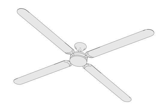 Cartoon Image Of Ceiling Fan