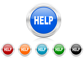 help icon vector set