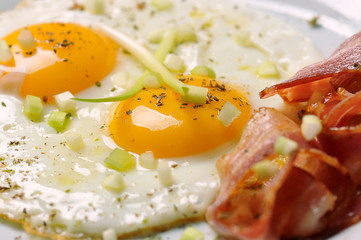 Bacon and Fried Egg on Toast