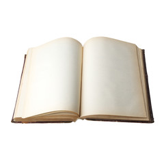 Open old book