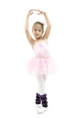 Little ballerina dancing