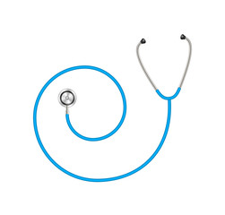 Stethoscope in shape of spiral