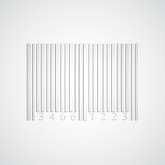 Background with paper barcode